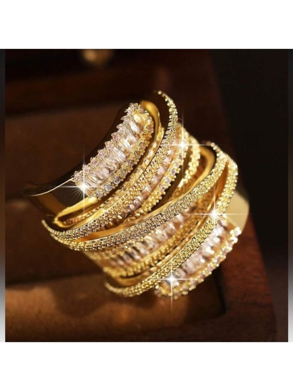 Multi diamond ring Q352 - Picture 2 of 7